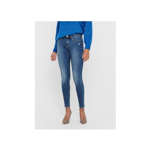 ONLY Jeansy Wauw 15219241 Niebieski Skinny Fit ze sklepu MODIVO w kategorii Jeansy damskie - zdjęcie 168519673