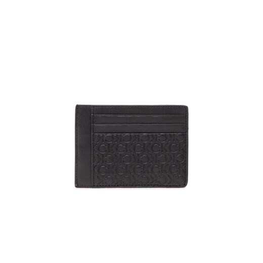 Calvin Klein Etui na karty kredytowe Subtle Mono Id Cardholder K50K509618 Czarny ze sklepu MODIVO w kategorii Etui - zdjęcie 168519943