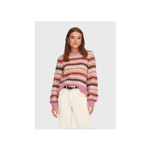 ONLY Sweter Mabel 15272599 Kolorowy Regular Fit ze sklepu MODIVO w kategorii Swetry damskie - zdjęcie 168520071