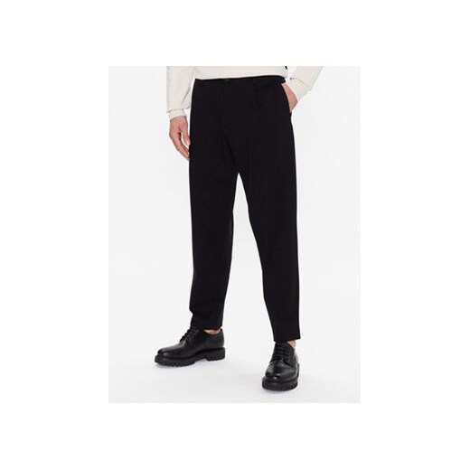 Sisley Spodnie materiałowe 4N5SSF022 Czarny Tapered Fit ze sklepu MODIVO w kategorii Spodnie męskie - zdjęcie 168520173