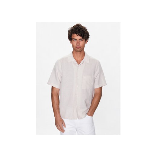 Calvin Klein Koszula K10K109521 Beżowy Regular Fit ze sklepu MODIVO w kategorii Koszule męskie - zdjęcie 168520364