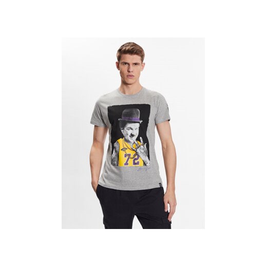 Brave Soul T-Shirt MTS-149CHAPLIN Szary Regular Fit ze sklepu MODIVO w kategorii T-shirty męskie - zdjęcie 168520714