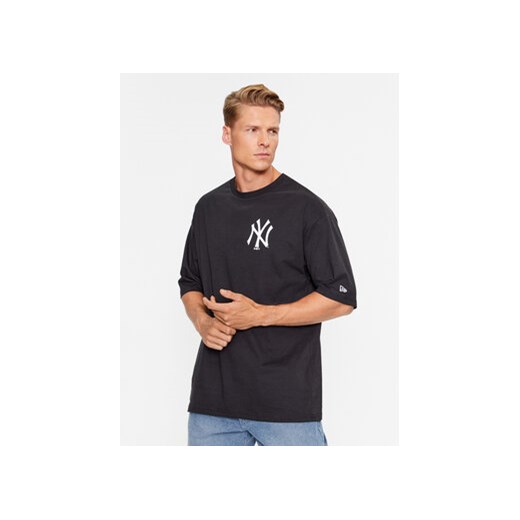 New Era T-Shirt MLB Essentials Lc Neyyan 60416723 Czarny Loose Fit New Era M okazyjna cena MODIVO