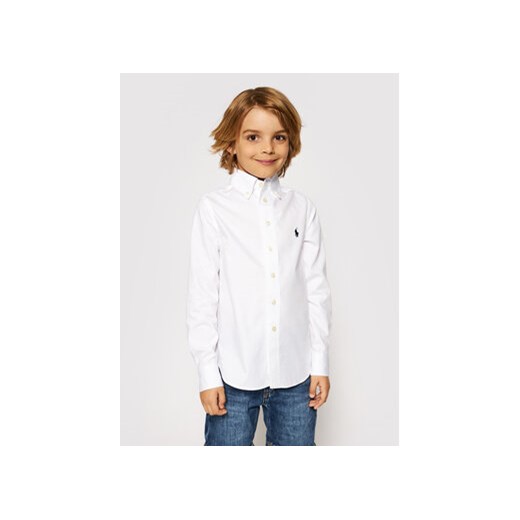 Polo Ralph Lauren Koszula 323819238001 Biały Slim Fit ze sklepu MODIVO w kategorii Koszule chłopięce - zdjęcie 168520901