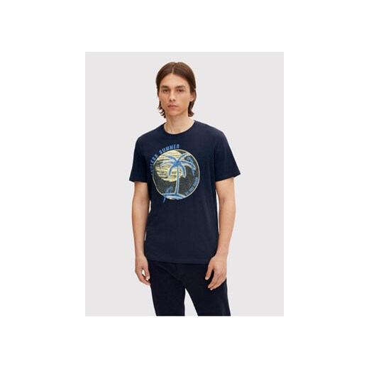 Tom Tailor T-Shirt 1031618 Granatowy Regular Fit ze sklepu MODIVO w kategorii T-shirty męskie - zdjęcie 168521172