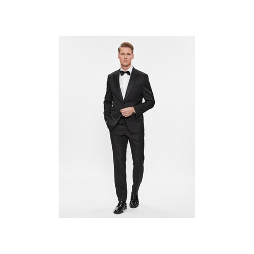 Boss Garnitur H-Huge-2Pcs-Tux-231 50502453 Czarny Slim Fit ze sklepu MODIVO w kategorii Garnitury męskie - zdjęcie 168521474