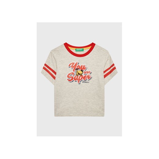 United Colors Of Benetton T-Shirt 3096G108K Szary Regular Fit United Colors Of Benetton 104 MODIVO