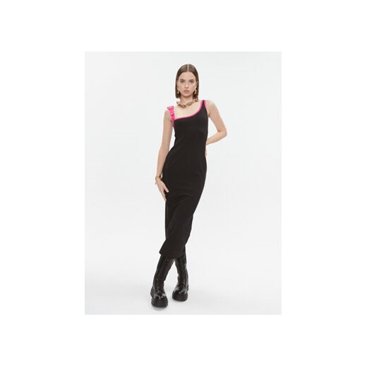 Versace Jeans Couture Sukienka codzienna 75HAO976 Czarny Slim Fit ze sklepu MODIVO w kategorii Sukienki - zdjęcie 168521951