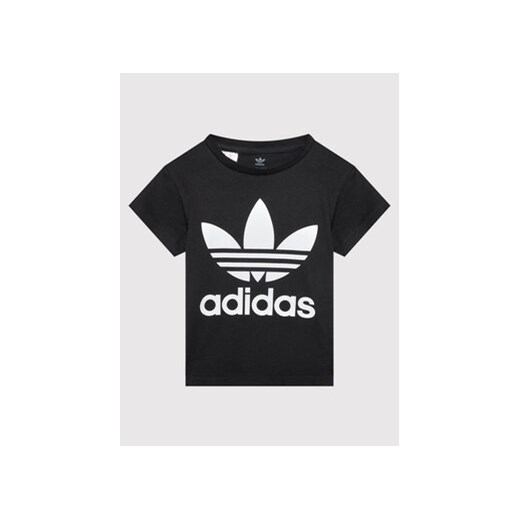 adidas T-Shirt adicolor Trefoil H25245 Czarny Regular Fit ze sklepu MODIVO w kategorii T-shirty chłopięce - zdjęcie 168522094
