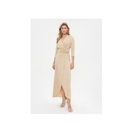 Rinascimento Sukienka wieczorowa CFC0115615003 Złoty Regular Fit Rinascimento S wyprzedaż MODIVO