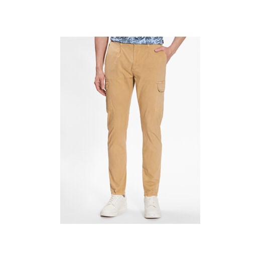 INDICODE Spodnie materiałowe Umut 60-320 Beżowy Regular Fit ze sklepu MODIVO w kategorii Spodnie męskie - zdjęcie 168522502