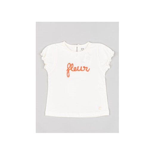 Zippy T-Shirt ZBGAP0303 23008 Biały Regular Fit ze sklepu MODIVO w kategorii Bluzki dziewczęce - zdjęcie 168522762