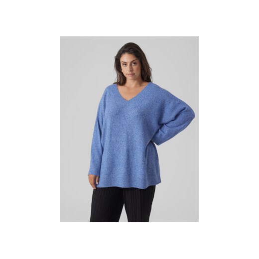 Vero Moda Curve Sweter 10297266 Niebieski Regular Fit ze sklepu MODIVO w kategorii Swetry damskie - zdjęcie 168522823