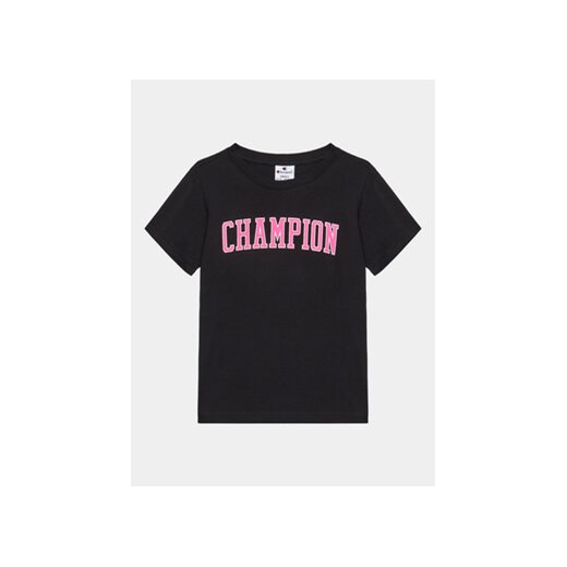 Champion T-Shirt 404658 Czarny Regular Fit ze sklepu MODIVO w kategorii Bluzki dziewczęce - zdjęcie 168522870
