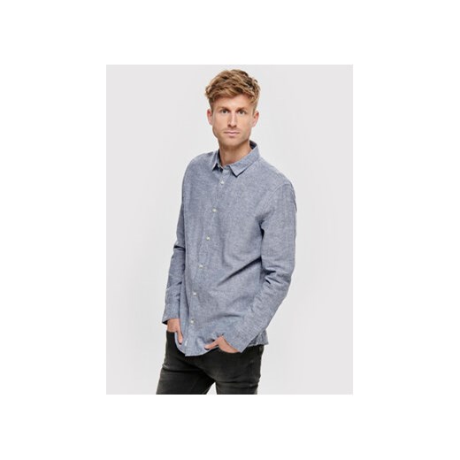 Only & Sons Koszula Caiden 22012321 Niebieski Slim Fit ze sklepu MODIVO w kategorii Koszule męskie - zdjęcie 168523534