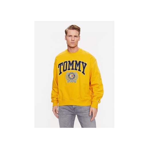 Tommy Jeans Bluza College Graphic DM0DM16804 Żółty Boxy Fit Tommy Jeans L okazja MODIVO