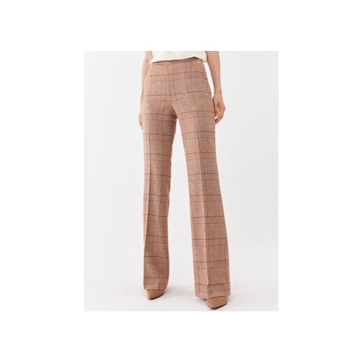 TWINSET Spodnie materiałowe 232TP2754 Brązowy Regular Fit ze sklepu MODIVO w kategorii Spodnie damskie - zdjęcie 168524023