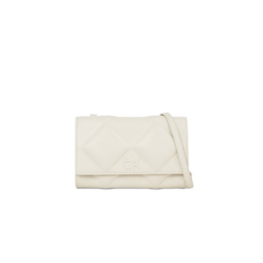 Calvin Klein Torebka Re-Lock Quilt Mini Bag K60K611086 Écru ze sklepu MODIVO w kategorii Listonoszki - zdjęcie 168524051