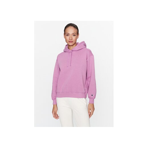 Champion Bluza Hooded Sweatshirt 116678 Różowy Custom Fit ze sklepu MODIVO w kategorii Bluzy damskie - zdjęcie 168524294