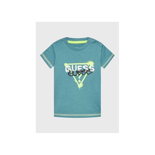 Guess T-Shirt I3RI02 K8HM0 Niebieski Regular Fit ze sklepu MODIVO w kategorii T-shirty chłopięce - zdjęcie 168524481