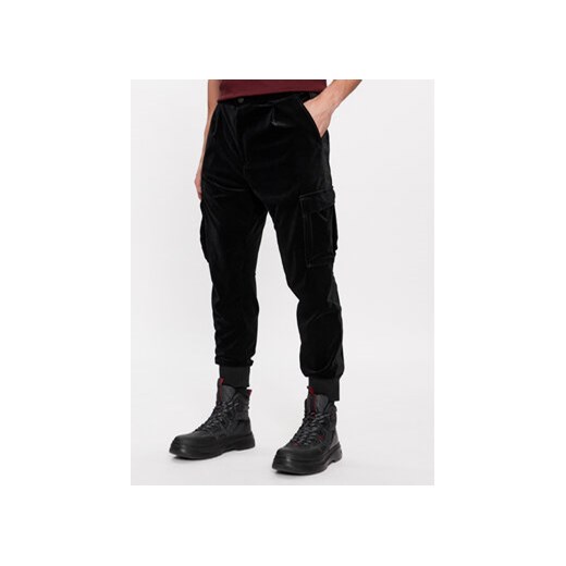 Hugo Spodnie materiałowe Glavin234 50499838 Czarny Regular Fit ze sklepu MODIVO w kategorii Spodnie męskie - zdjęcie 168524861