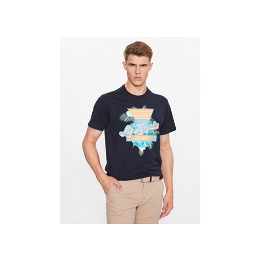 Guess T-Shirt M3YI67 I3Z14 Granatowy Regular Fit ze sklepu MODIVO w kategorii T-shirty męskie - zdjęcie 168525124