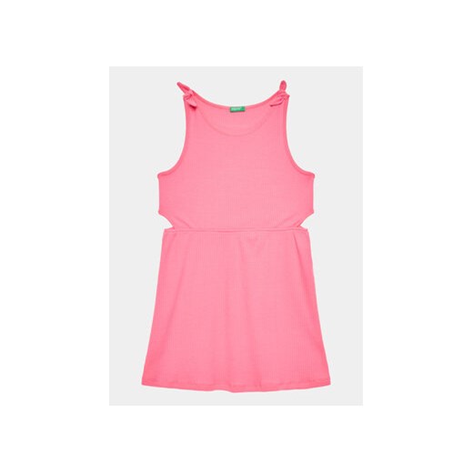 United Colors Of Benetton Sukienka codzienna 3ZZUCV00E Różowy Regular Fit ze sklepu MODIVO w kategorii Sukienki dziewczęce - zdjęcie 168525233