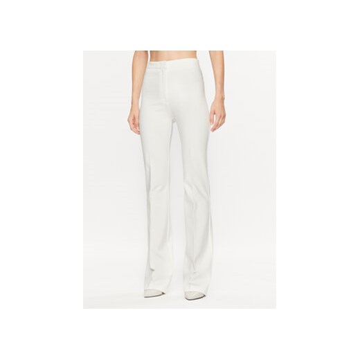 Pinko Spodnie materiałowe 100054 A15M Biały Wide Leg ze sklepu MODIVO w kategorii Spodnie damskie - zdjęcie 168525234