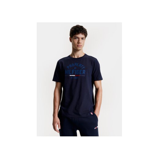 Tommy Hilfiger T-Shirt Graphic MW0MW32641 Granatowy Regular Fit ze sklepu MODIVO w kategorii T-shirty męskie - zdjęcie 168525540