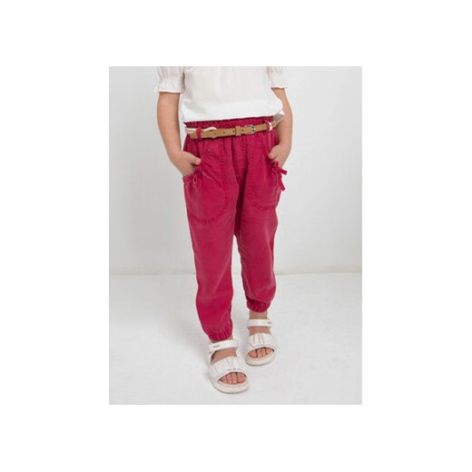 Mayoral Spodnie materiałowe 3503 Bordowy ze sklepu MODIVO w kategorii Spodnie dziewczęce - zdjęcie 168525671