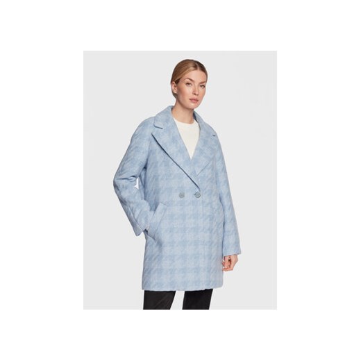 Guess Płaszcz przejściowy Ginny W3RL13 WF5I0 Niebieski Regular Fit ze sklepu MODIVO w kategorii Płaszcze damskie - zdjęcie 168525962