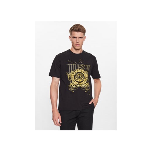 Just Cavalli T-Shirt 75OAHF03 Czarny Regular Fit ze sklepu MODIVO w kategorii T-shirty męskie - zdjęcie 168526412