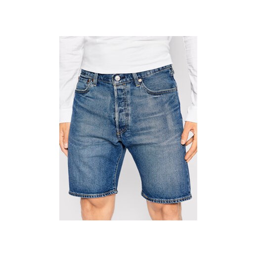 Levi's® Szorty jeansowe 501® Hemmed 36512-0164 Granatowy Regular Fit ze sklepu MODIVO w kategorii Spodenki męskie - zdjęcie 168526433