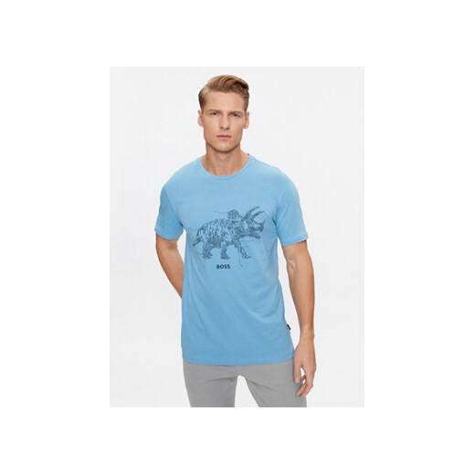 Boss T-Shirt 50510376 Niebieski Regular Fit ze sklepu MODIVO w kategorii T-shirty męskie - zdjęcie 168527061