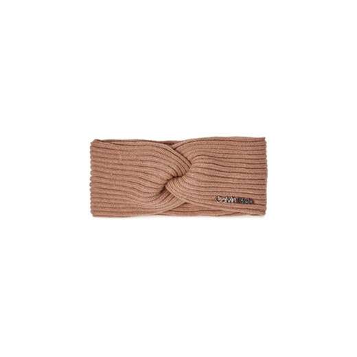 Calvin Klein Opaska materiałowa Ck Must Logo Twisted Headband K60K611400 Fioletowy ze sklepu MODIVO w kategorii Opaski do włosów - zdjęcie 168527394