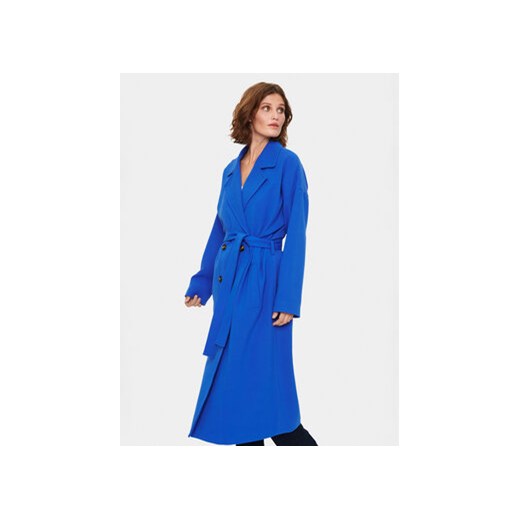 Saint Tropez Płaszcz przejściowy 30512308 Niebieski Oversize ze sklepu MODIVO w kategorii Płaszcze damskie - zdjęcie 168527522