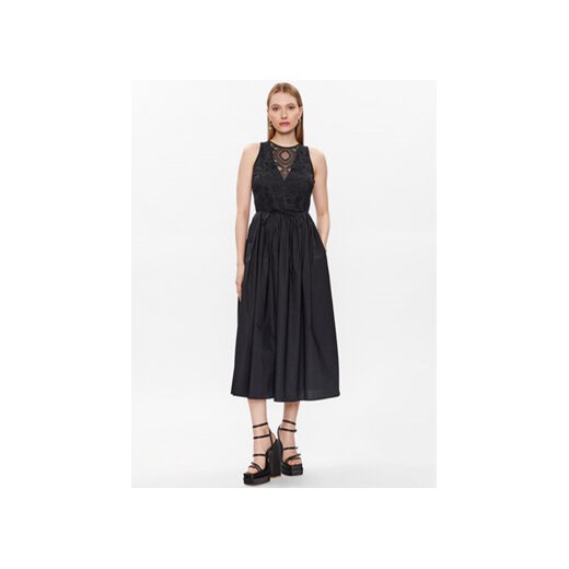TWINSET Sukienka codzienna 231TT2080 Czarny Regular Fit ze sklepu MODIVO w kategorii Sukienki - zdjęcie 168528282