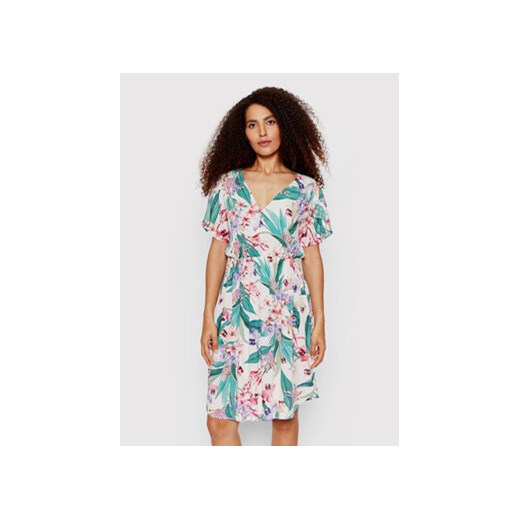 Esotiq Sukienka letnia Pineapple 39883 Biały Regular Fit ze sklepu MODIVO w kategorii Sukienki - zdjęcie 168528432