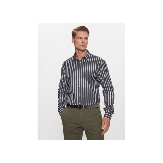 Lindbergh Koszula 30-203484 Granatowy Slim Fit ze sklepu MODIVO w kategorii Koszule męskie - zdjęcie 168529311