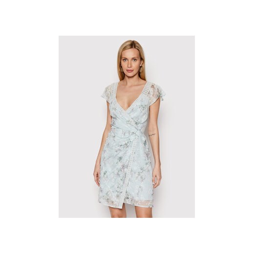 Guess Sukienka letnia Grace W2GK21 WEIC0 Niebieski Regular Fit Guess M okazyjna cena MODIVO
