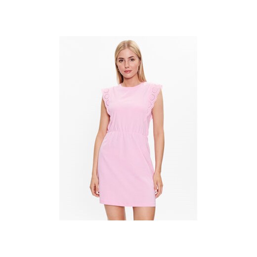 Vero Moda Sukienka codzienna Hollyn 10265206 Różowy Regular Fit ze sklepu MODIVO w kategorii Sukienki - zdjęcie 168529420