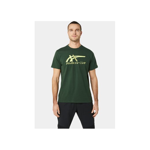 Asics T-Shirt Tiger Tee 2031D123 Zielony Ahletic Fit ze sklepu MODIVO w kategorii T-shirty męskie - zdjęcie 168529643