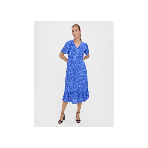 Vero Moda Sukienka codzienna Tirza 10268776 Niebieski Regular Fit ze sklepu MODIVO w kategorii Sukienki - zdjęcie 168529682