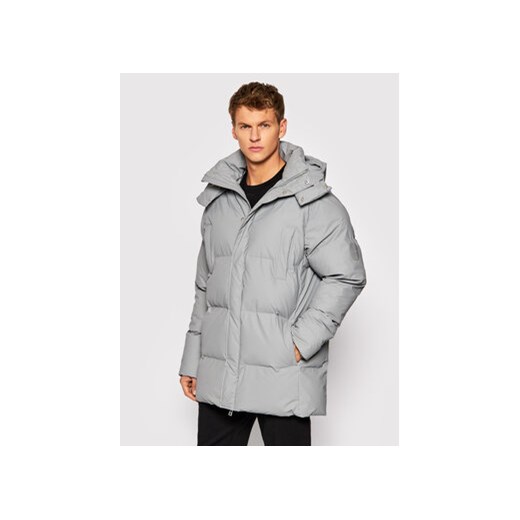 Rains Kurtka puchowa Unisex 1527 Szary Regular Fit ze sklepu MODIVO w kategorii Kurtki męskie - zdjęcie 168530170