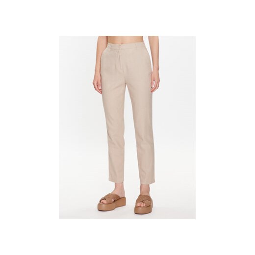 ONLY Spodnie materiałowe 15278713 Beżowy Regular Fit ze sklepu MODIVO w kategorii Spodnie damskie - zdjęcie 168530414