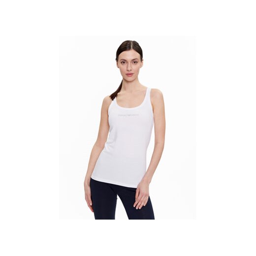 Emporio Armani Underwear Top 162581 3R223 00010 Biały Regular Fit ze sklepu MODIVO w kategorii Bluzki damskie - zdjęcie 168530644