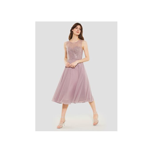 Swing Sukienka koktajlowa 5AF09900 Różowy Regular Fit ze sklepu MODIVO w kategorii Sukienki - zdjęcie 168530702