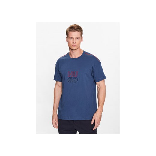 Hugo T-Shirt 50490418 Granatowy Relaxed Fit ze sklepu MODIVO w kategorii T-shirty męskie - zdjęcie 168531110