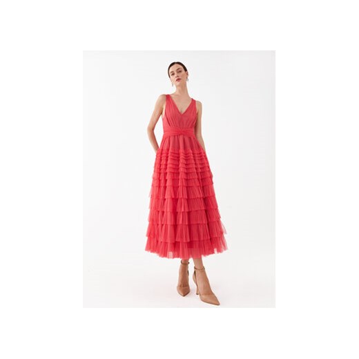 TWINSET Sukienka koktajlowa 232TP2640 Różowy Regular Fit Twinset 38 okazyjna cena MODIVO