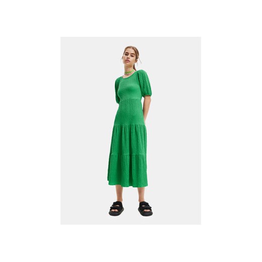 Desigual Sukienka codzienna 23SWVW45 Zielony Regular Fit ze sklepu MODIVO w kategorii Sukienki - zdjęcie 168531550